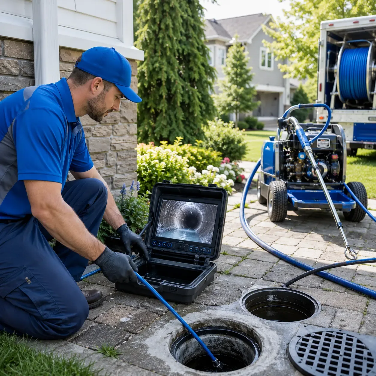 Outdoor drain cleaning professionals serving Sobieski, WI