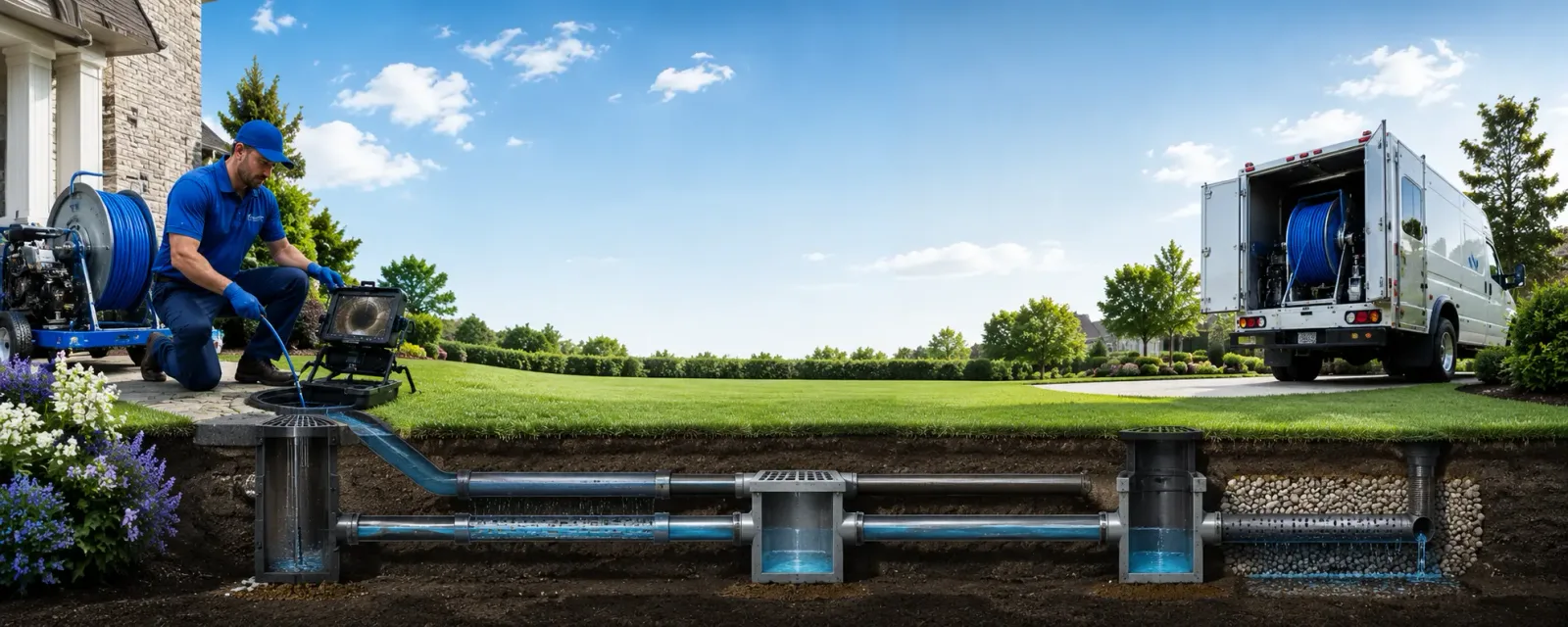 Outdoor drain cleaning information for Sobieski, WI